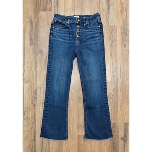 J.Crew Demi Bootcrop Jeans High Rise Button Fly Women 26
